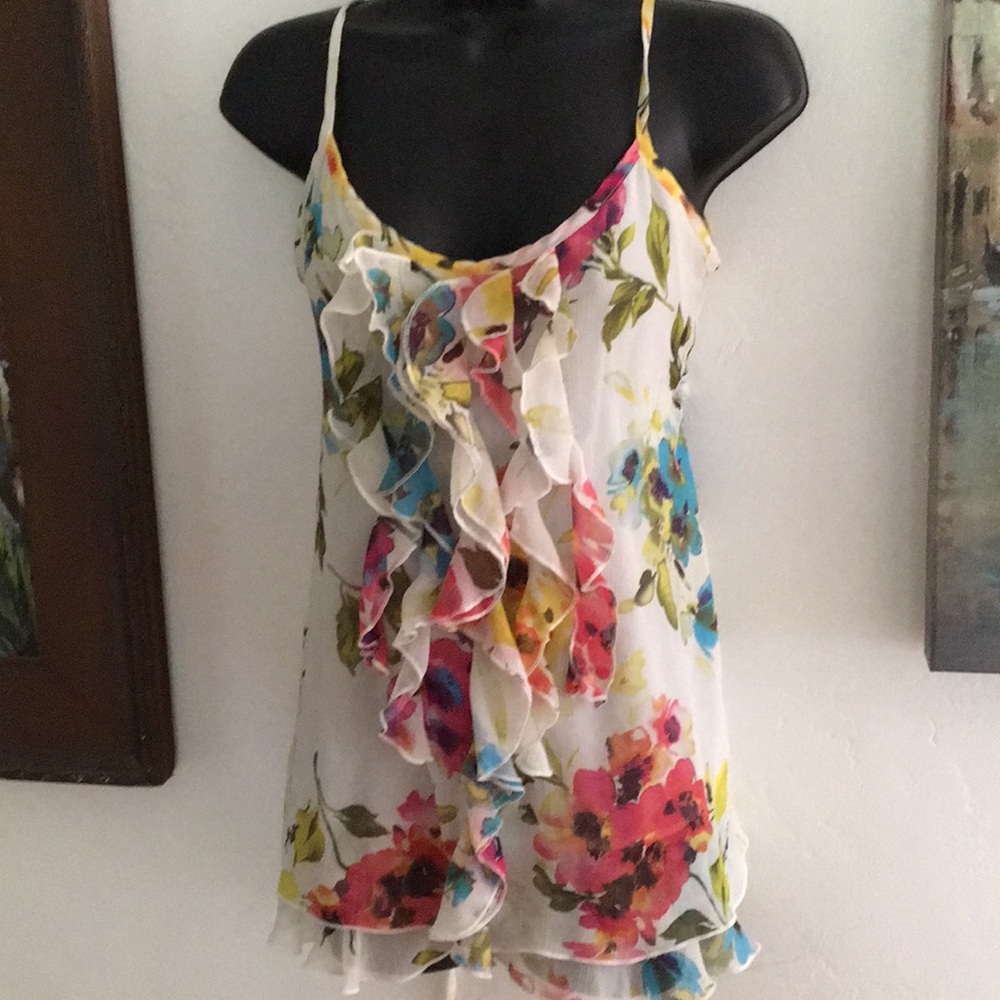 New twenty one floral blouse size large